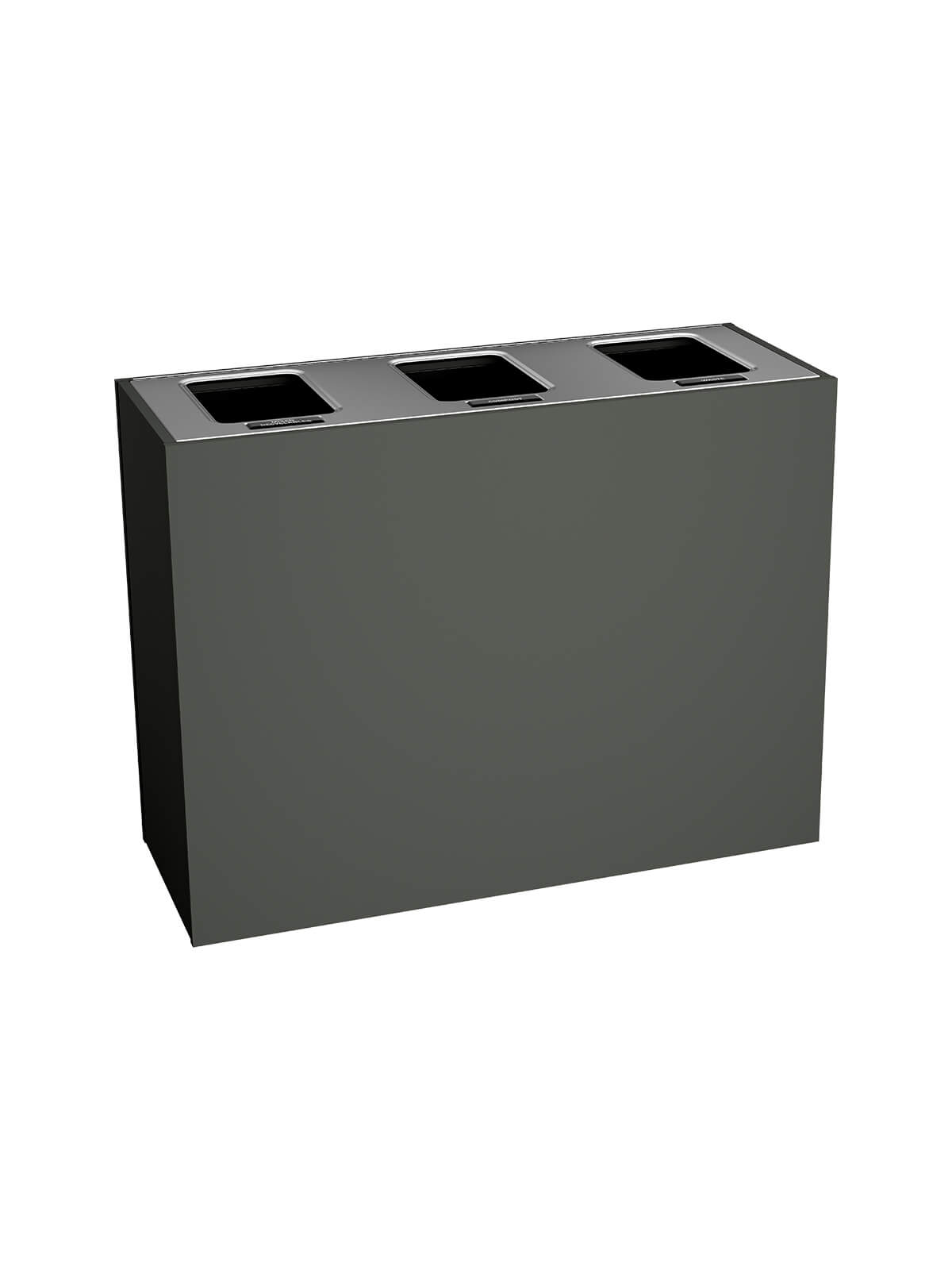 ARISTATA - Triple - Select - Mixed Recyclables-Compost-Waste - Full - Slate