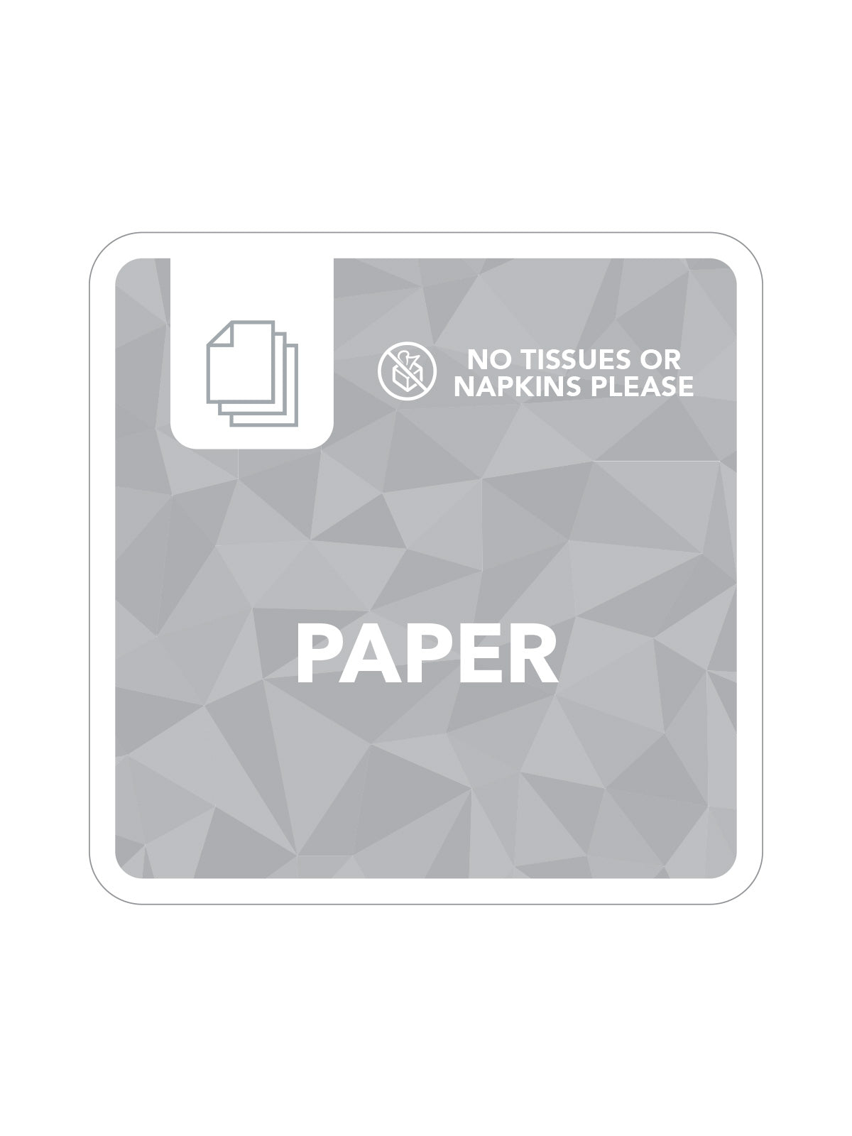 MOSAIC (1) - Label - Paper - Grey