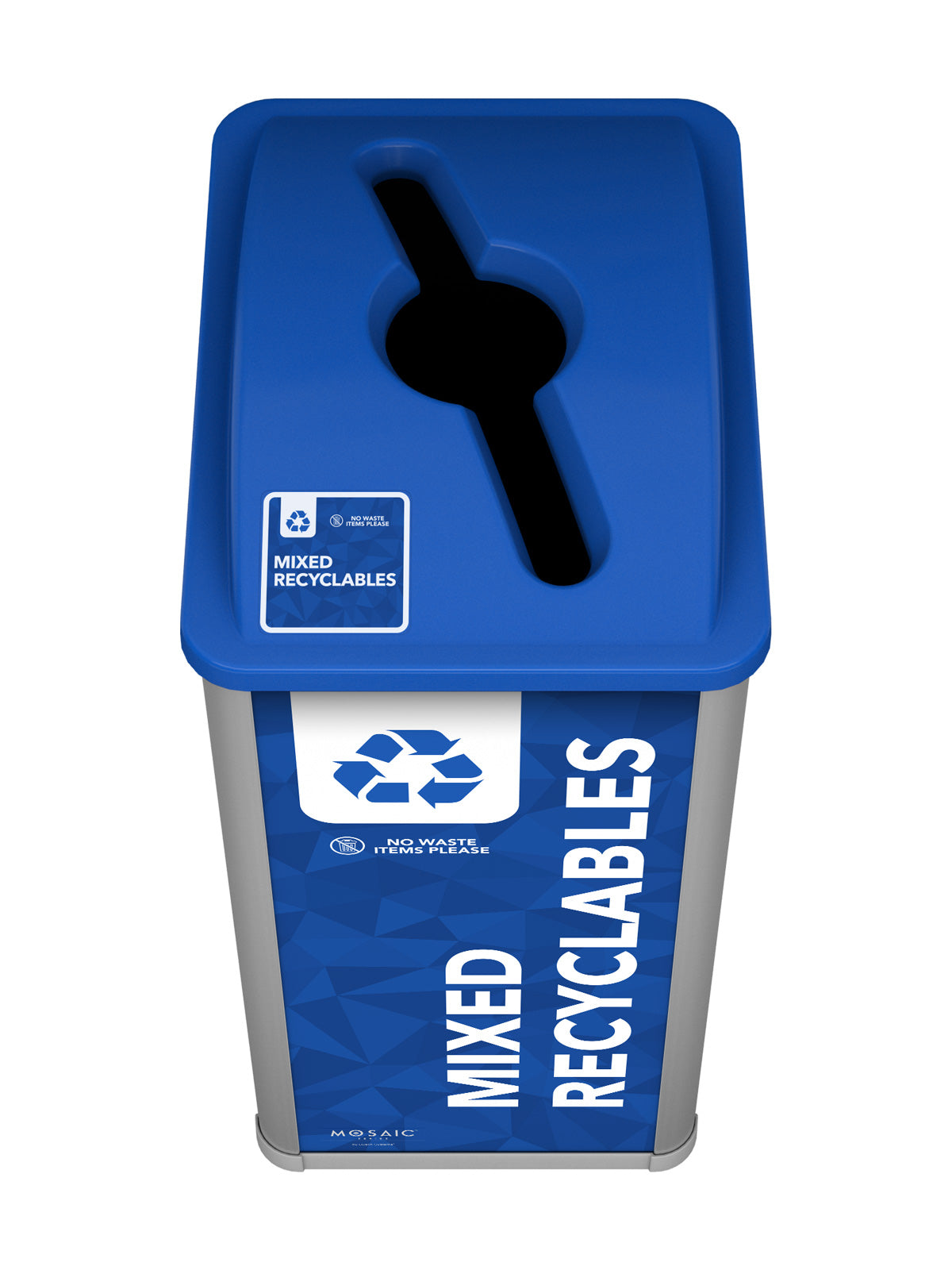 MOSAIC - Single - Recyclables - Mixed - Silver-Royal Blue