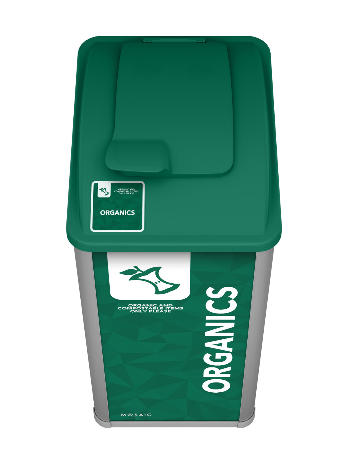 MOSAIC - Single - Organics - Solid Lift - Silver-Dark Green