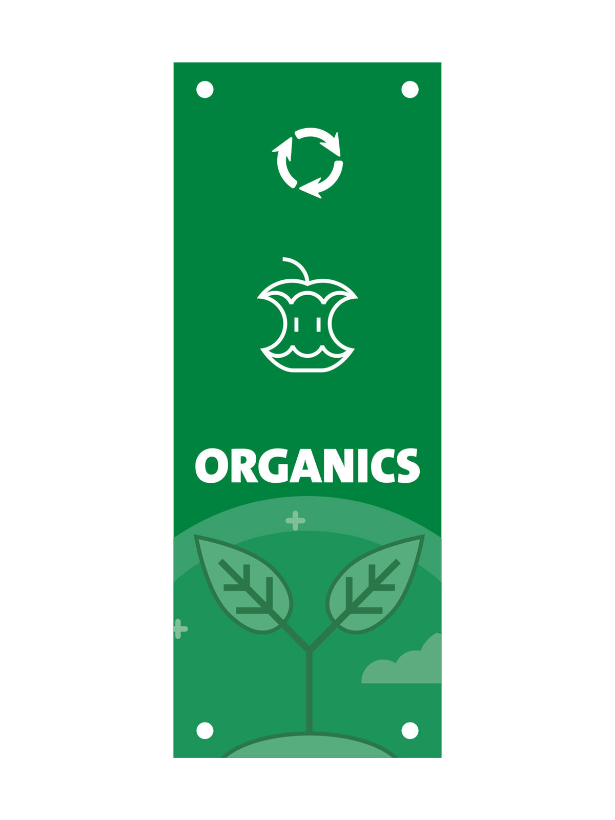 EVOLVE - Cube Slim Body Sign - Organics - Green