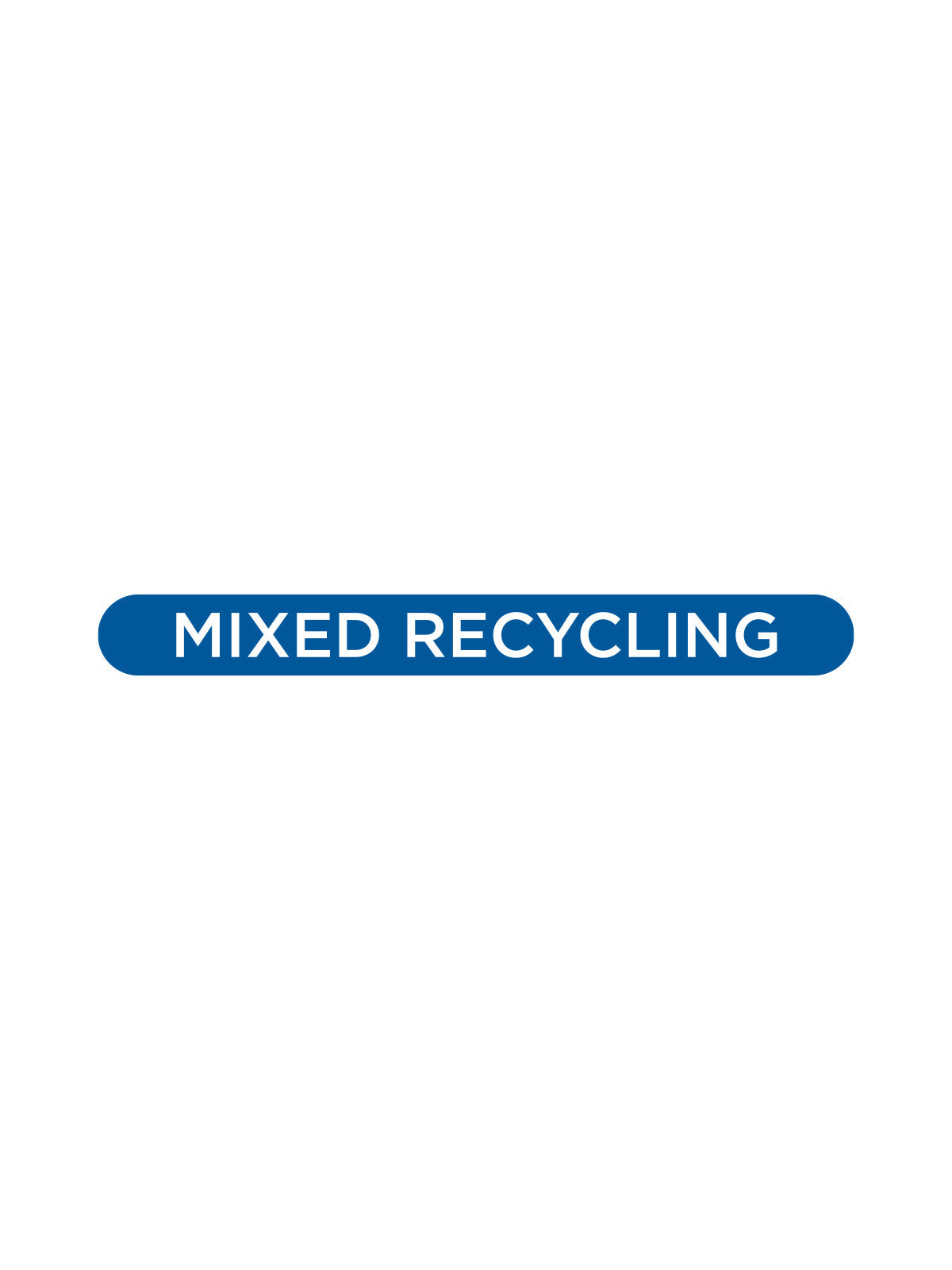 ASCEND - Label - Mixed Recycling - Blue-White