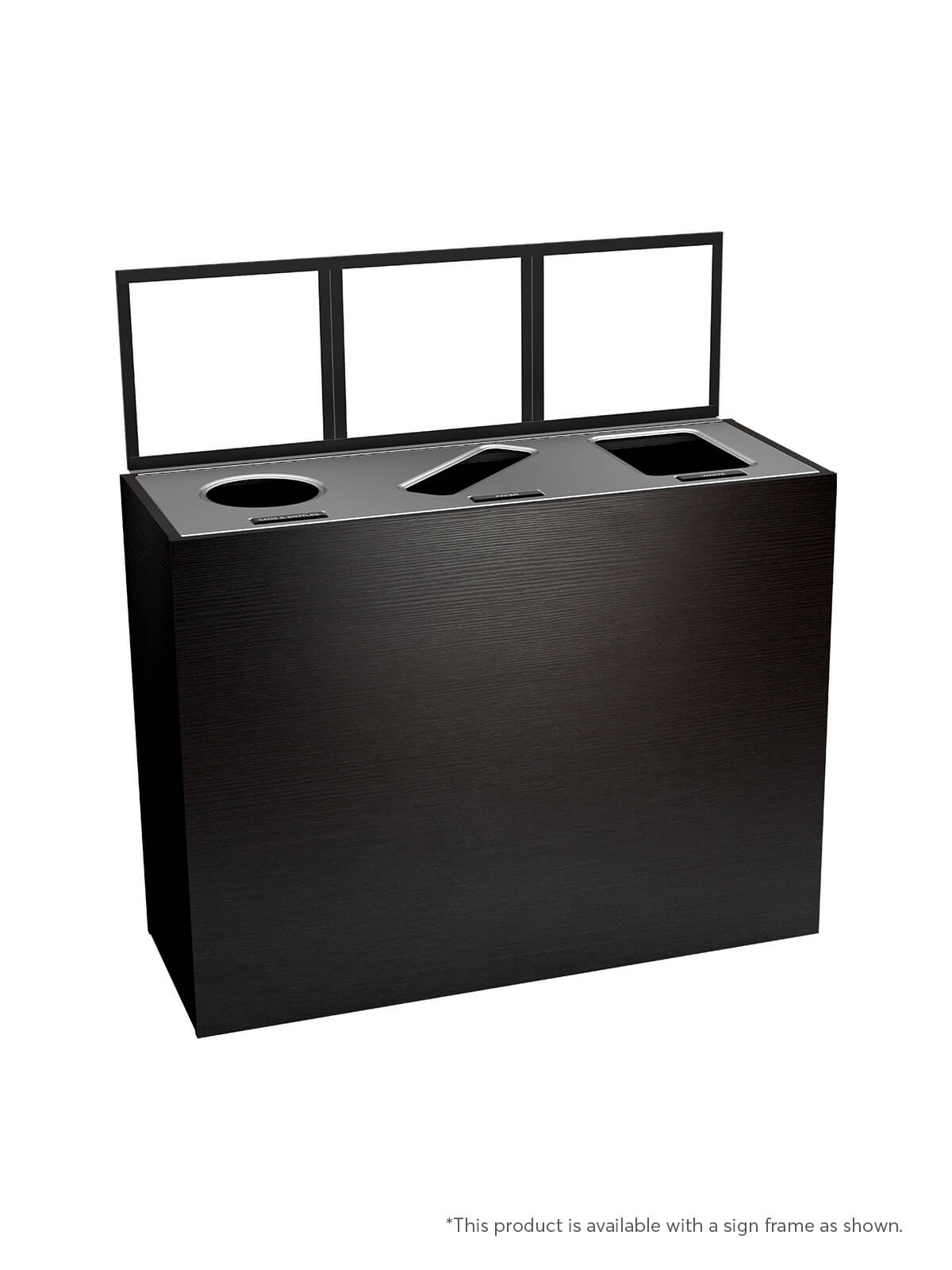 ARISTATA - Triple Stream, Western Breeze Finish, Hinged Stainless Steel Lid with Circle-Slot-Full Openings