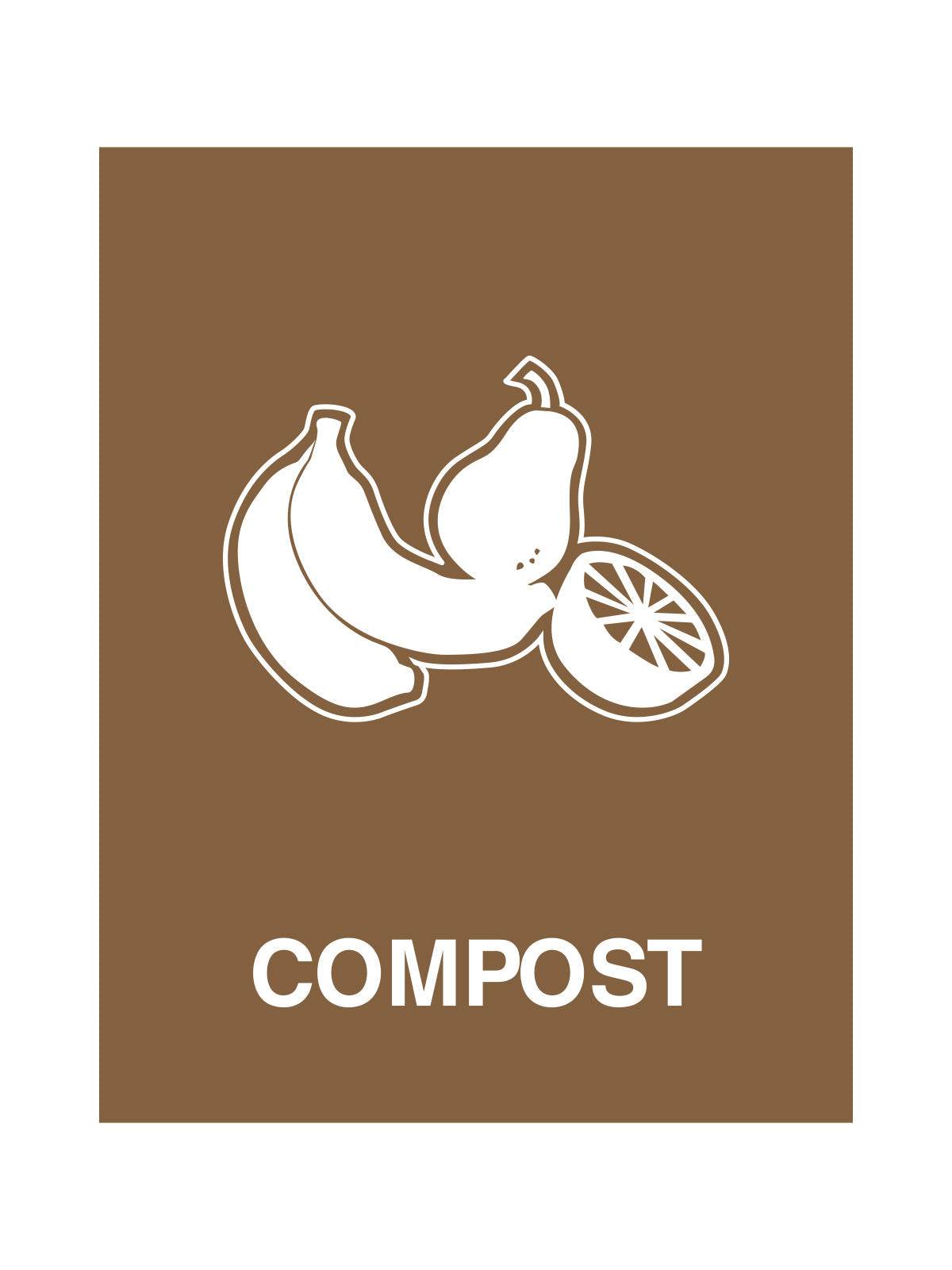 WASTE WATCHER - Sign - Compost - Brown