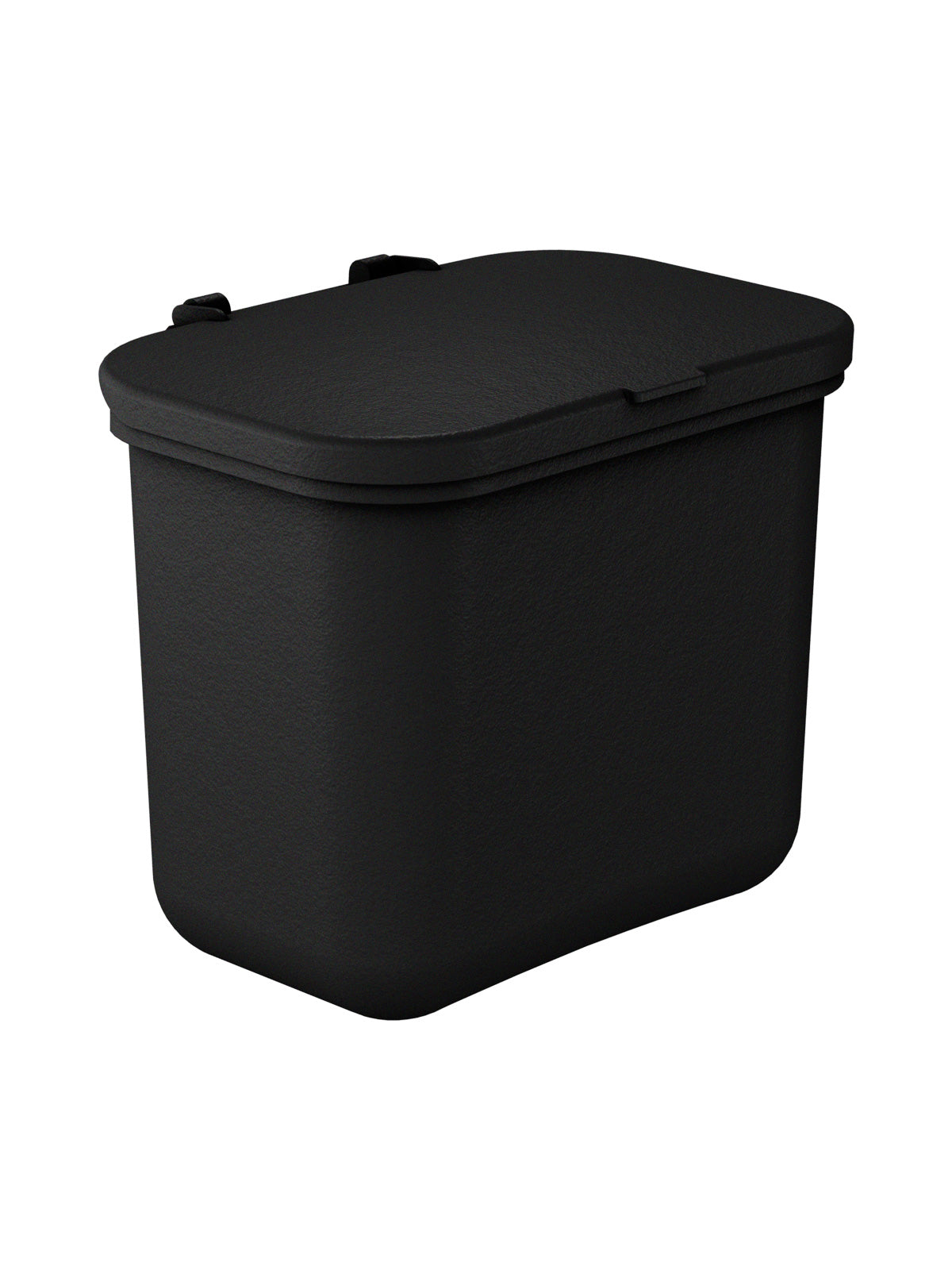 HANGING WASTE BASKET - Single - Kit - Solid Lift - Black