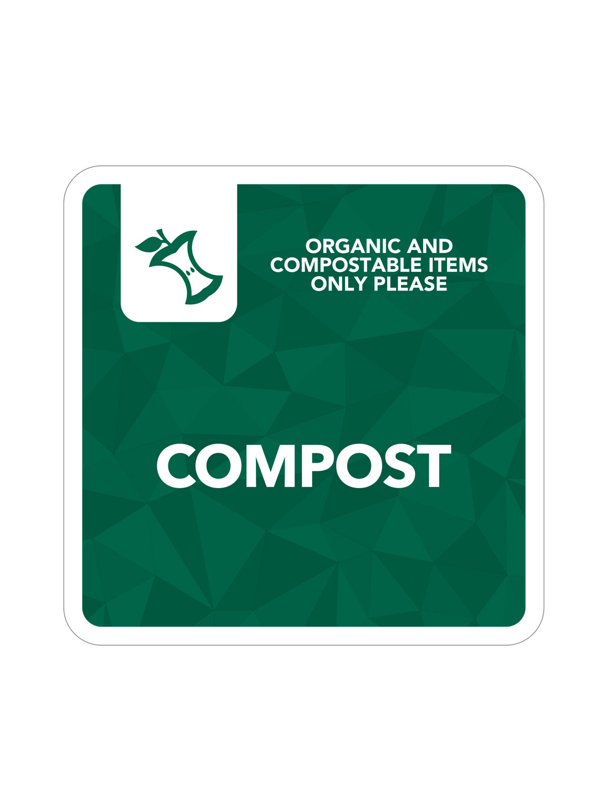 MOSAIC - Label - Compost - Green