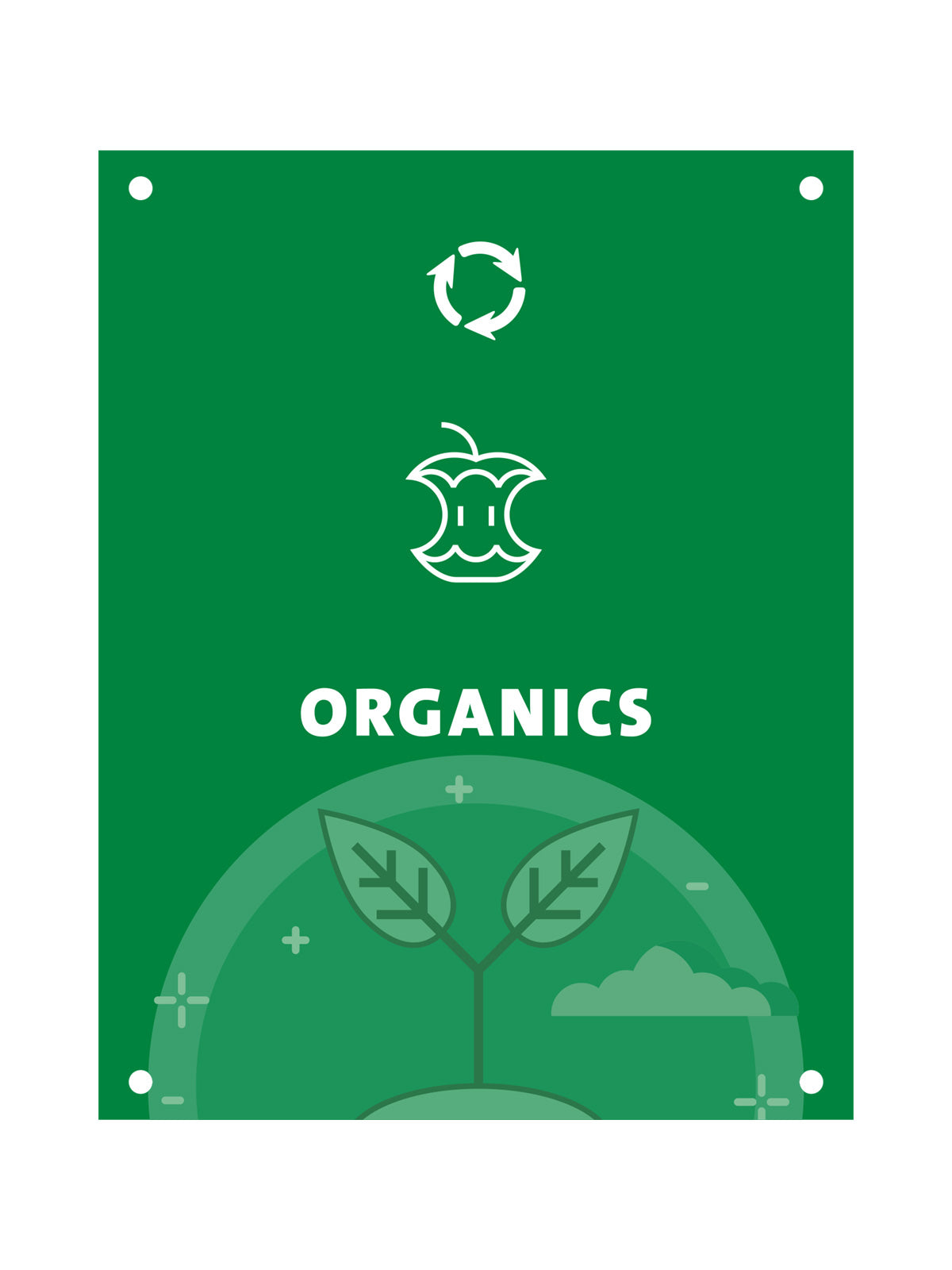 EVOLVE - Cube Body Sign - Organics - Green