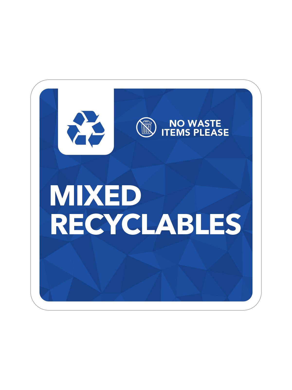 MOSAIC (1) - Label - Recyclables - Blue