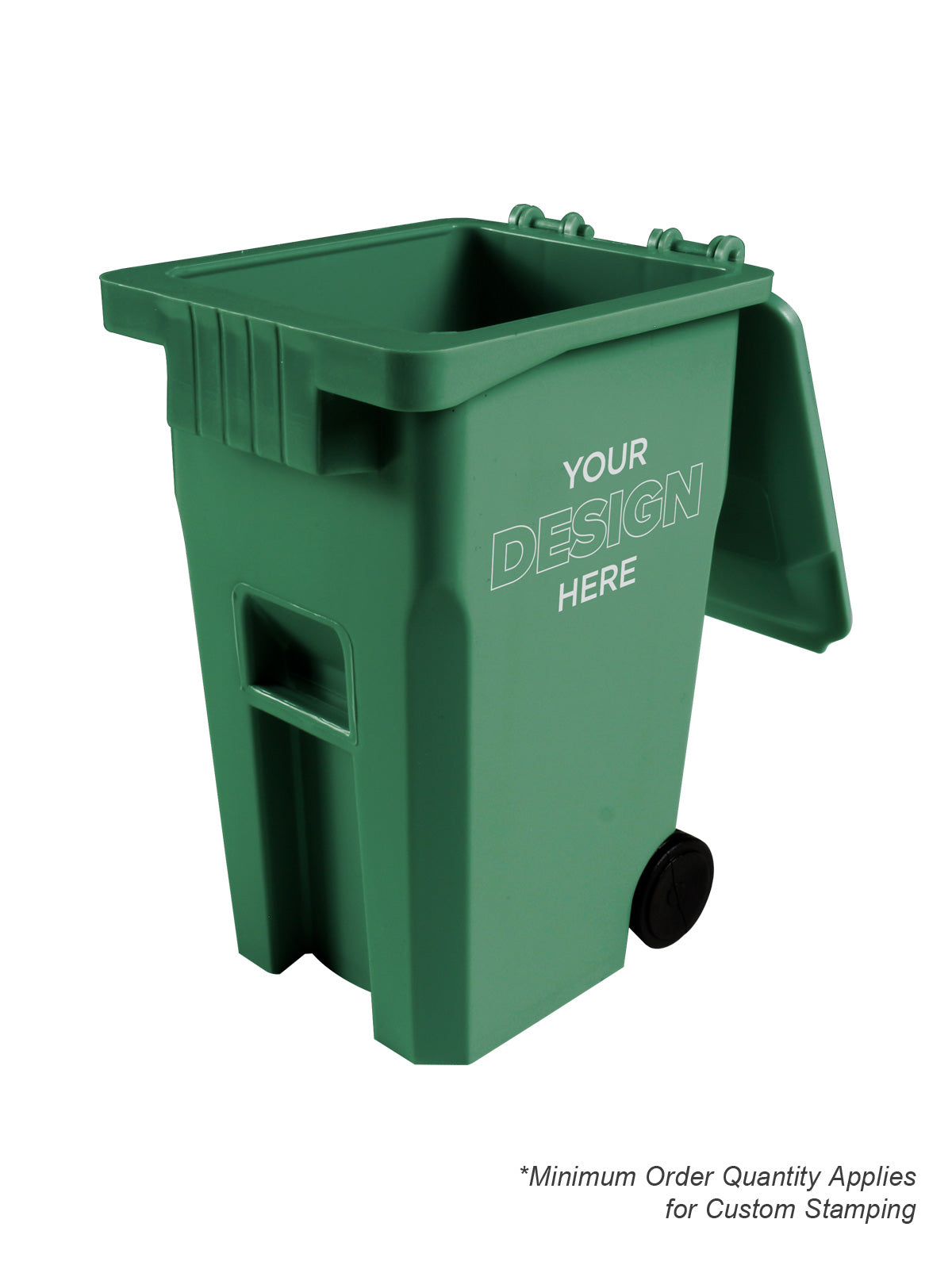 Mini Promotional Recycling Cart -BC300 - Dark Green PCR