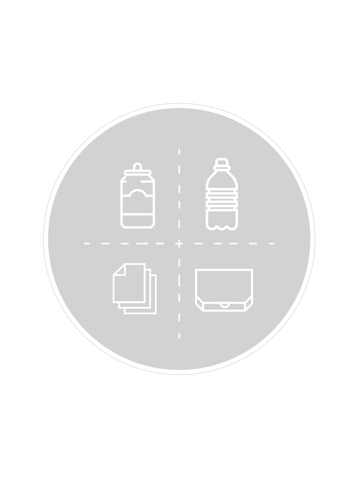SPECTRUM - Label - Mixed Recyclables - Clear-White