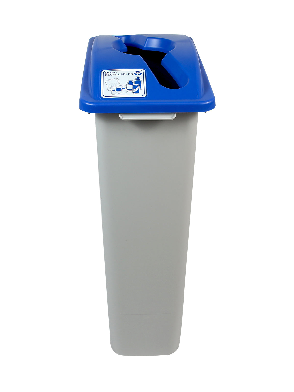 WASTE WATCHER - Single - Kit - Mixed Recyclables - Mixed - Grey-Blue