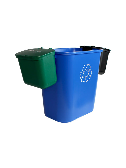 OFFICE COMBO - Triple - Kit - Mobius Loop-Organics-Waste - Solid Lift - Blue-Green-Black