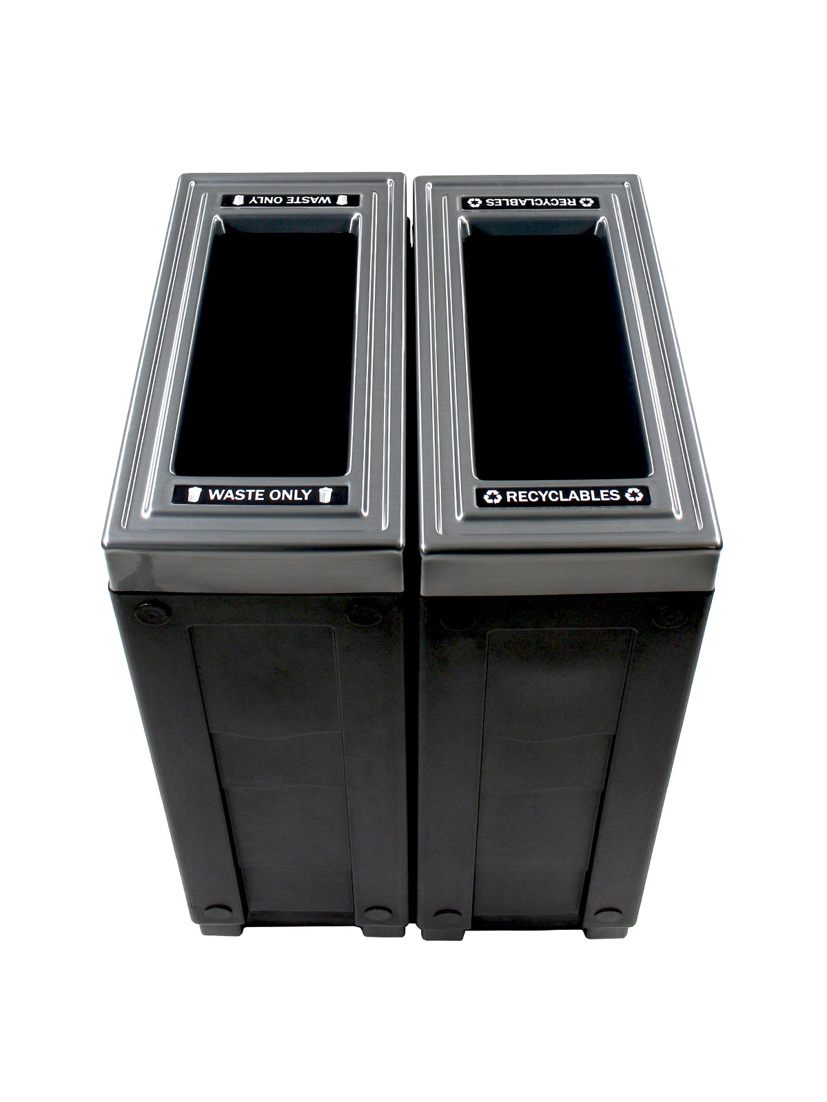 EVOLVE - Double - Kit - Recyclables-Waste - Full - Black