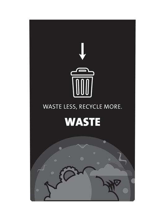 EXPRESSION - Sign - Waste - Black