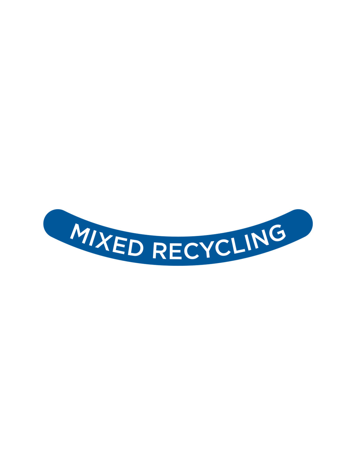 ASCEND - Label - Mixed Recycling - Blue-White
