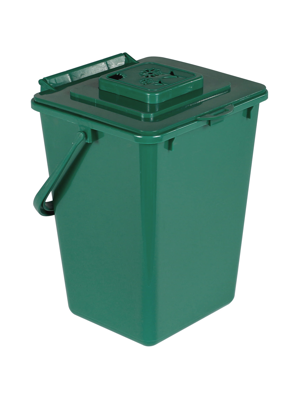 KITCHEN COMPOSTER - Single - Unit - Vented Lift - Compost Green