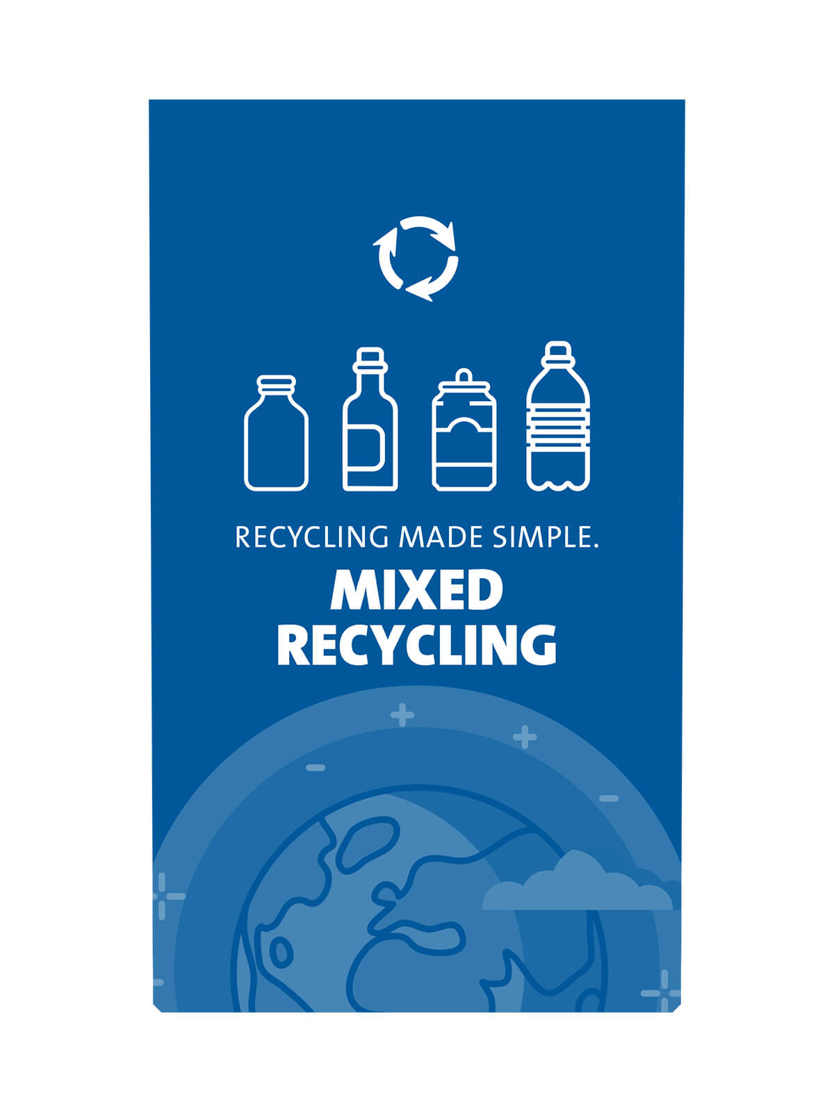 EXPRESSION - Sign - Mixed Recycling - Blue