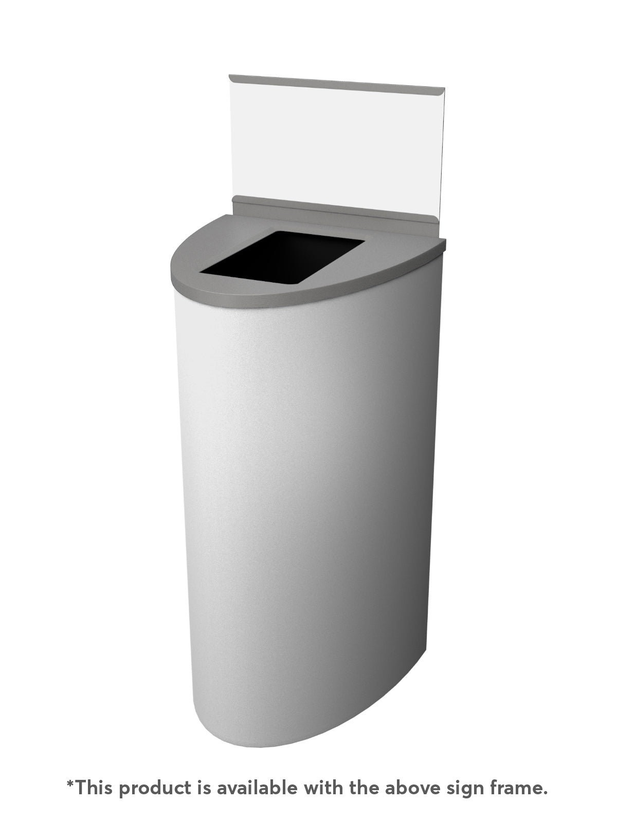SPECTRUM - Black Ellipse, Full Opening Lid with Waste Body Label