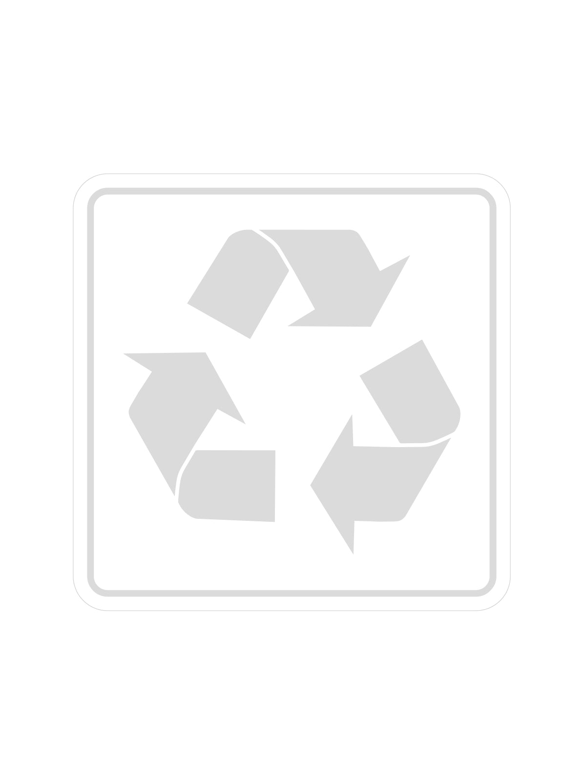 WASTE WATCHER - Label - Mobius Loop - Clear-White