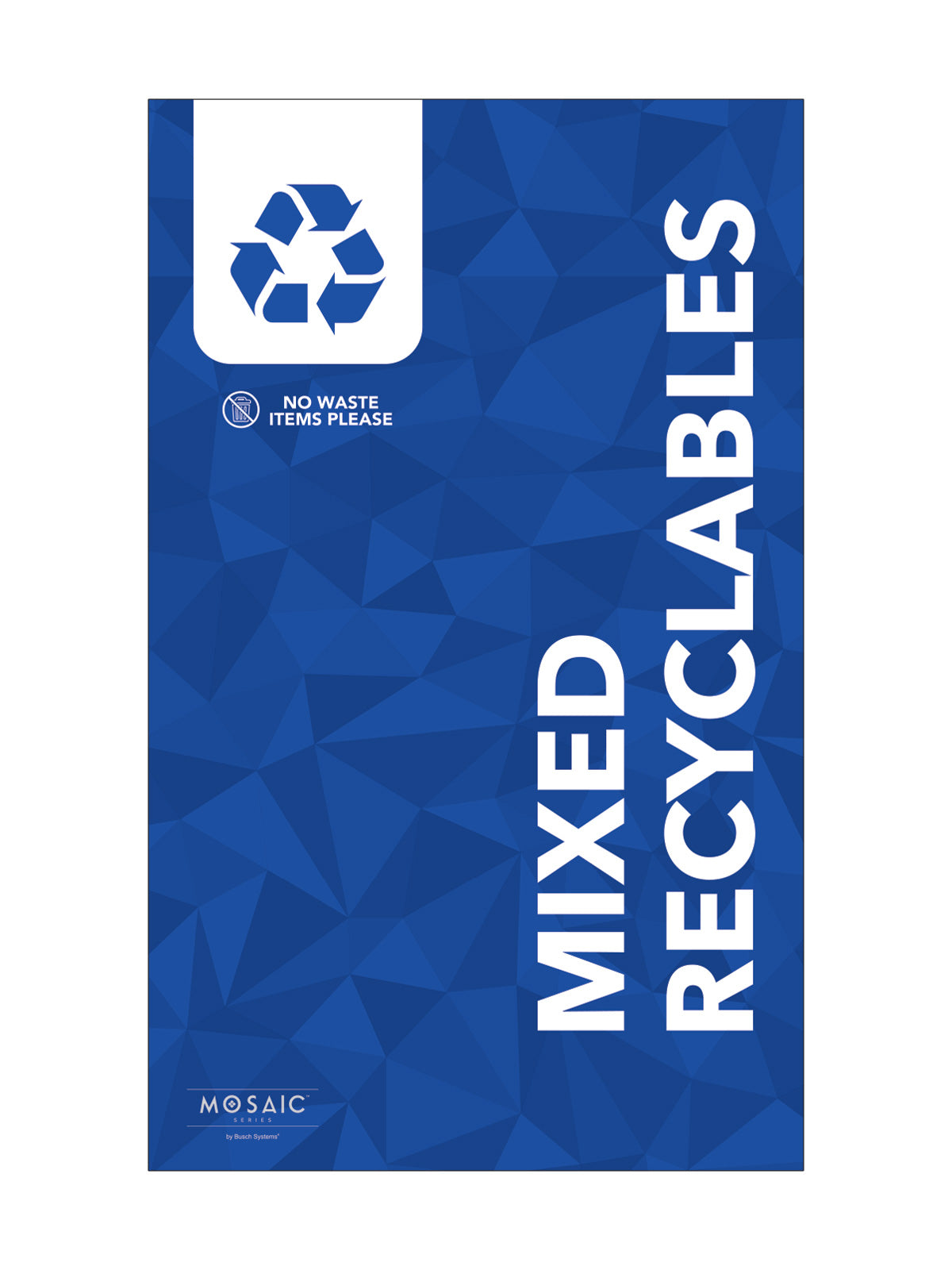 MOSAIC (1) - Body Sign - Mixed Recyclables - Blue