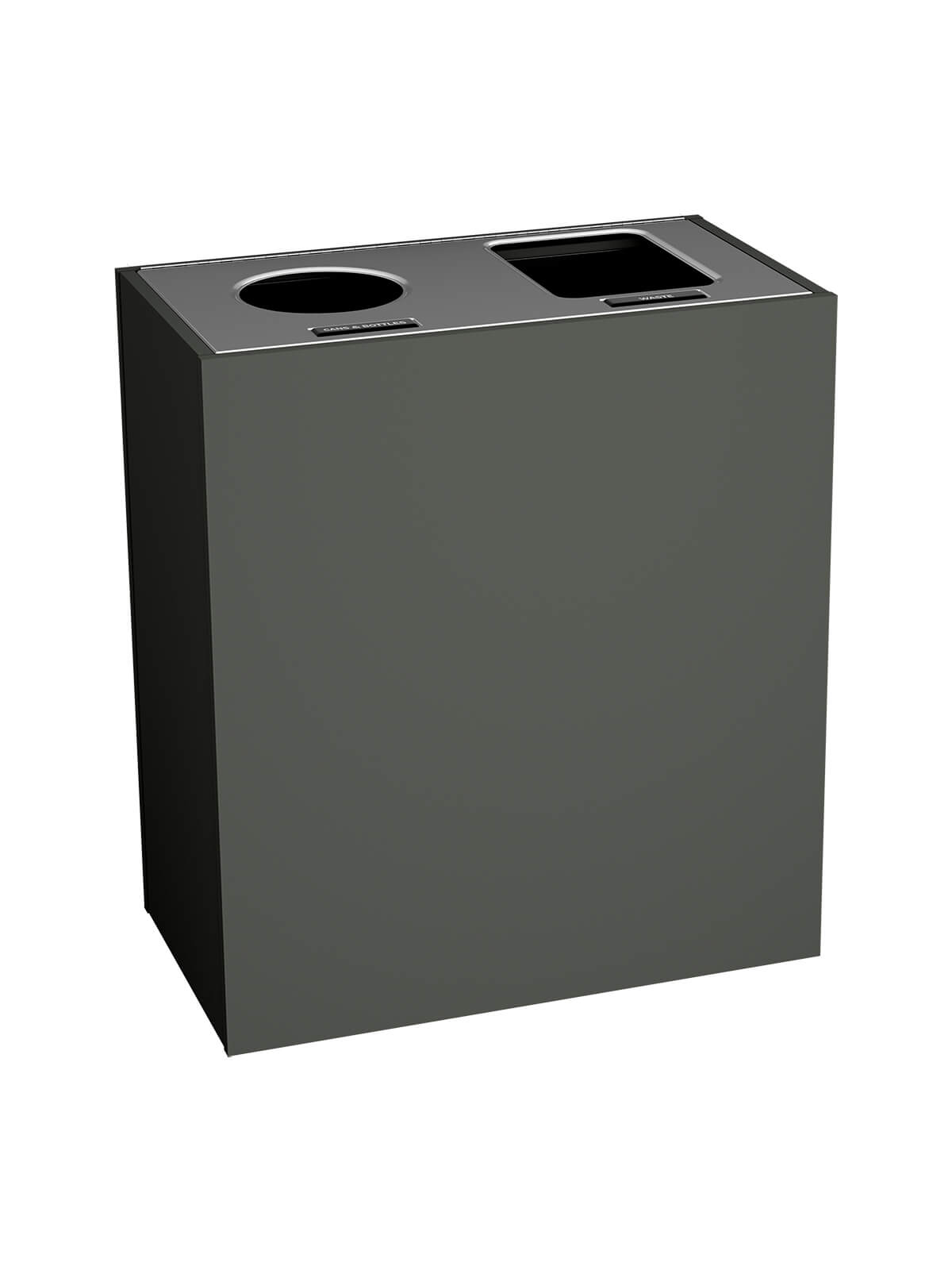 ARISTATA - Double - Select - Cans & Bottles-Waste - Circle-Full - Slate