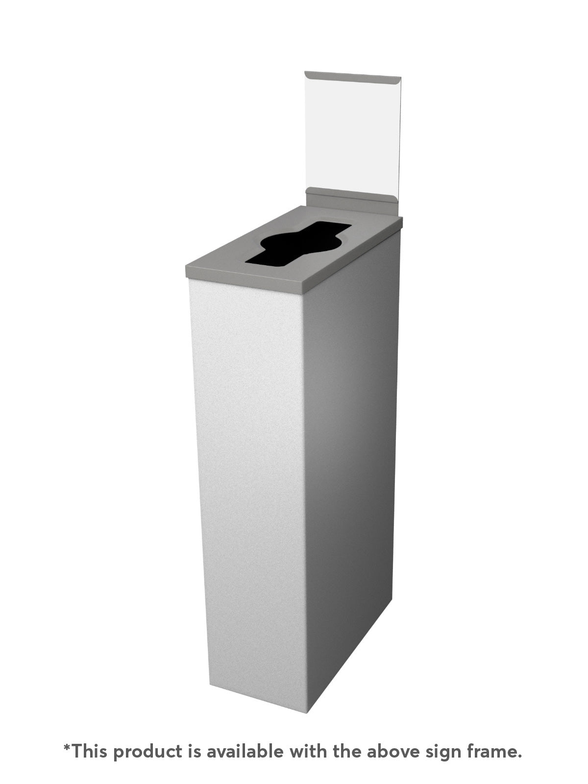 SPECTRUM - Double Station - White-Black Cube Slims, Mixed-Full Openings with Mixed Recyclables-Waste Body Labels
