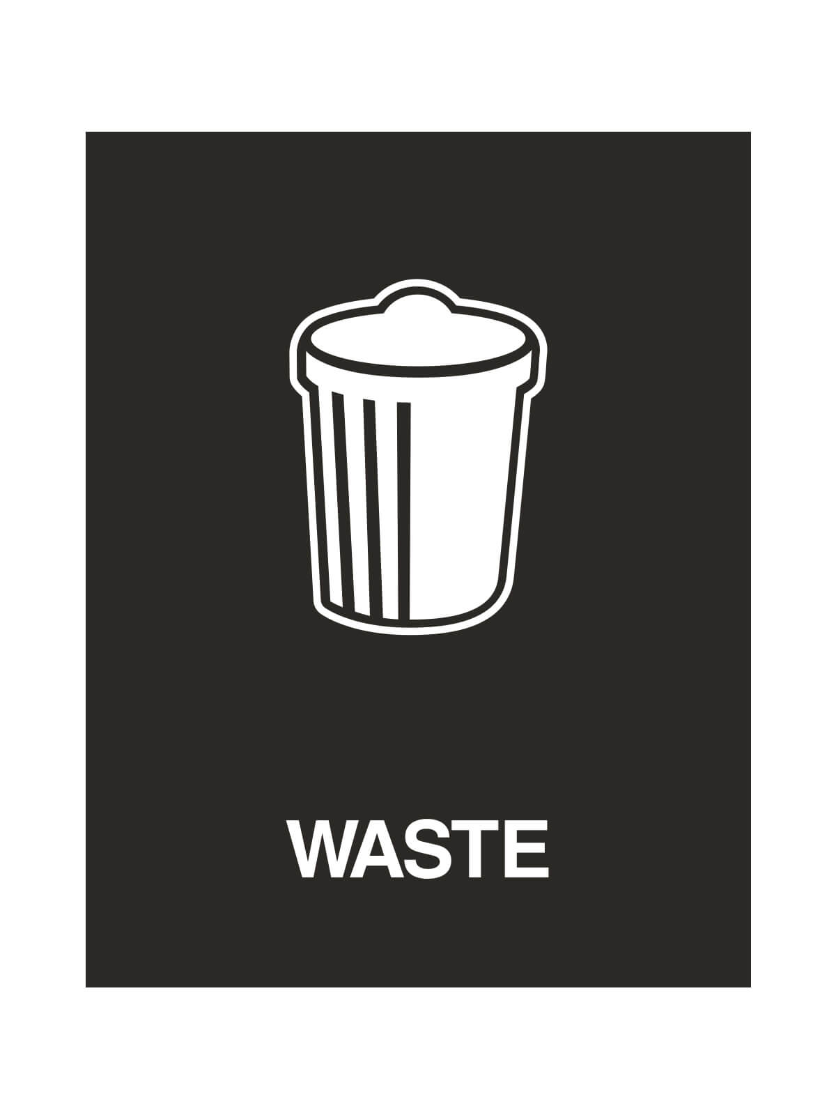 WASTE WATCHER - Sign - Waste - Black