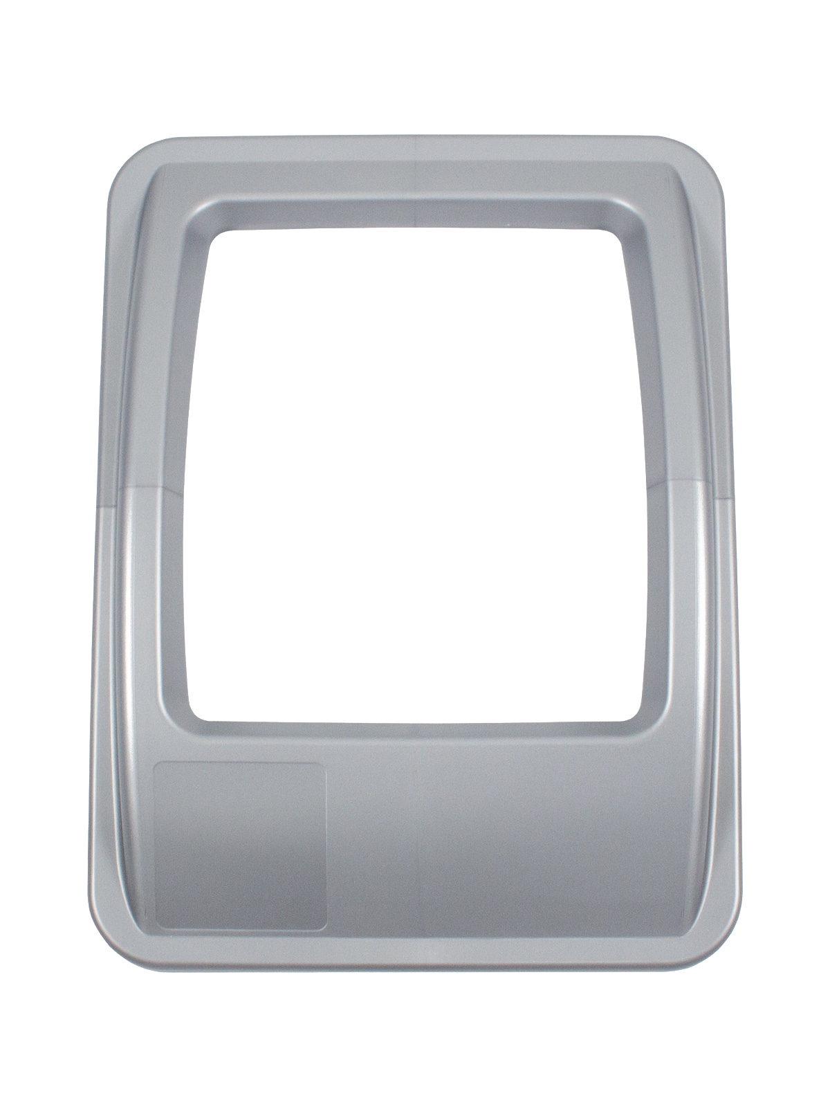 WASTE WATCHER XL - Metallic Silver 'Look' Full Opening Lid