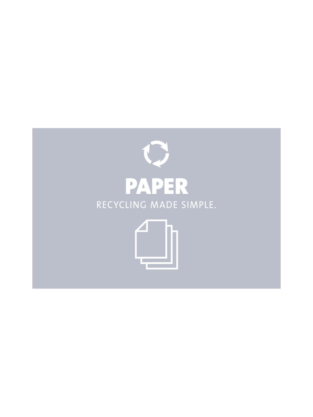Pvolve Sign EVOLVE - Sign - Paper - Grey-White – Busch Systems | USA