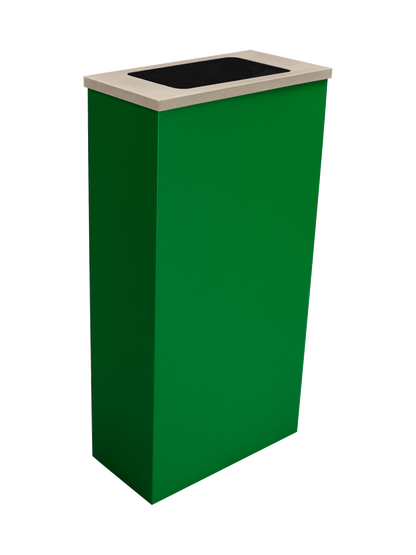 SPECTRUM - Green Cube Slim with Full Opening Antibacterial 'Element' Lid