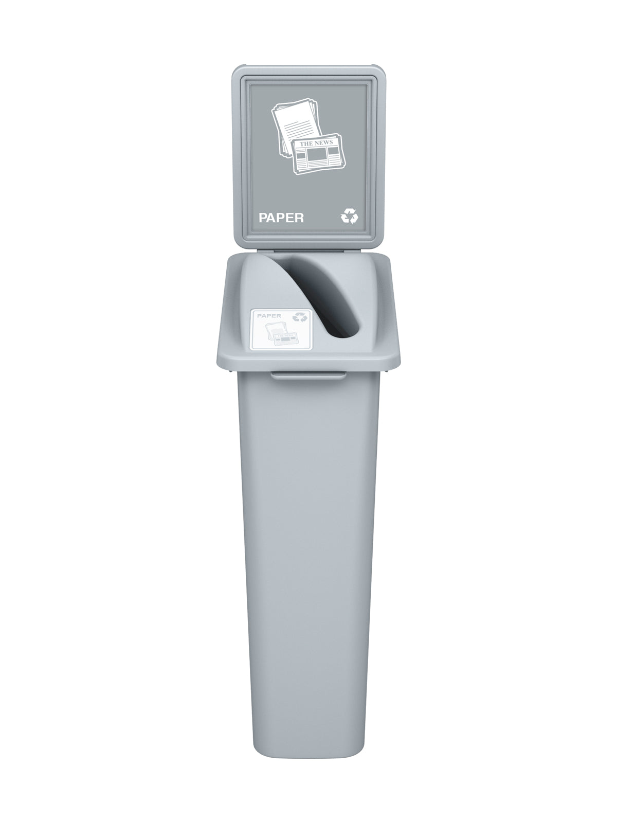 Frame Watcher WASTE WATCHER - 23G Grey Body with Grey Slot Lid, Sign Frame, and 'Pap ...