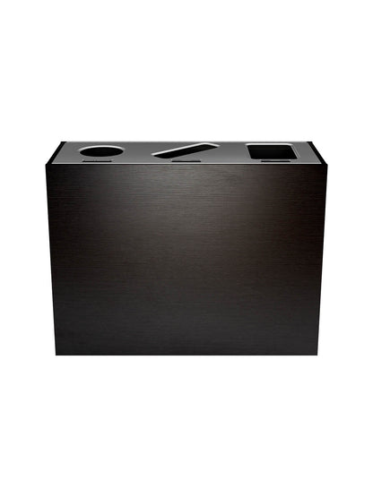 ARISTATA - Triple Stream, Western Breeze Finish, Hinged Stainless Steel Lid with Circle-Slot-Full Openings