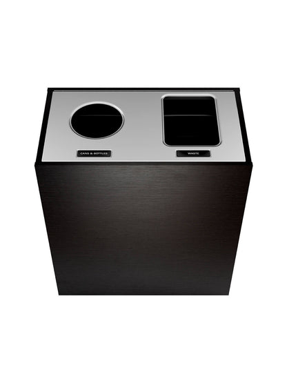 ARISTATA - Double Stream, Western Breeze Finish, Hinged Stainless Steel Lid with Circle-Full Openings