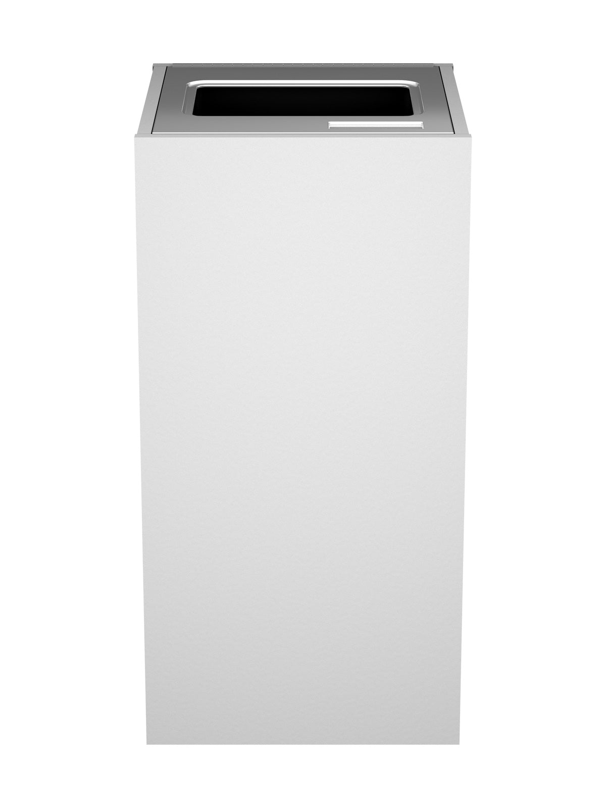 ARISTATA - Single Stream Bin, Glacier Finish Body with Full Opening Stainless Steel Lid