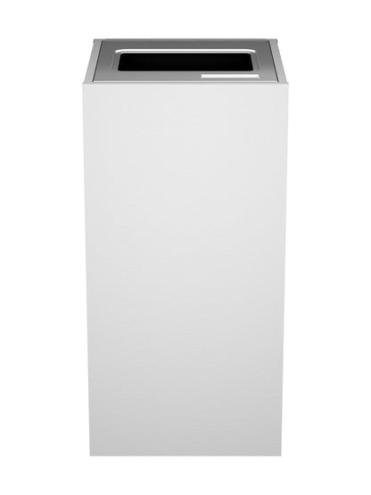 ARISTATA - Single Stream Bin, Glacier Finish Body with Full Opening Stainless Steel Lid