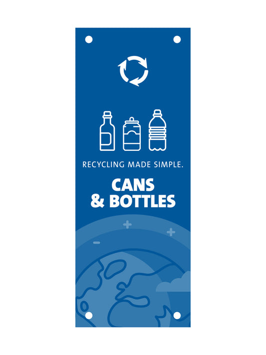 EVOLVE - Body Sign - Cans & Bottles - Blue