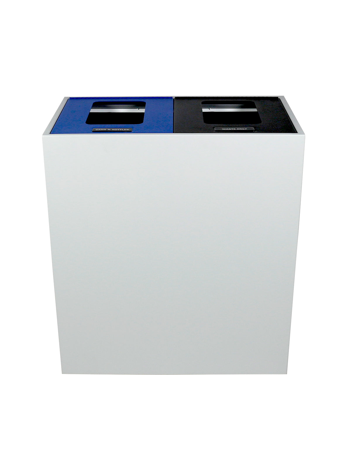 MEZZO - Double Stream, White Body, Multi-Hinged Blue-Black Lids with Full Openings
