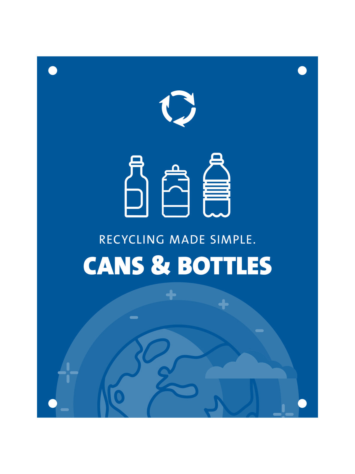 EVOLVE - Body Sign - Cans & Bottles - Blue