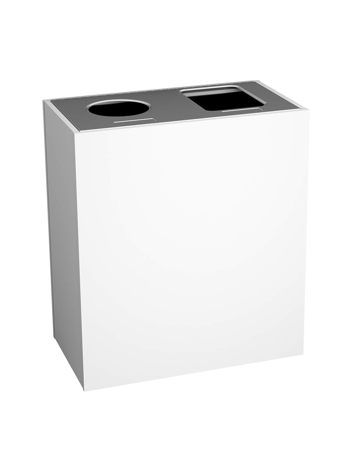 ARISTATA - Double Stream, Glacier Finish, Hinged Stainless Steel Lid with Circle-Full Openings