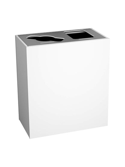 ARISTATA - Double Stream, Glacier Finish, Hinged Stainless Steel Lid with Mixed-Full Openings