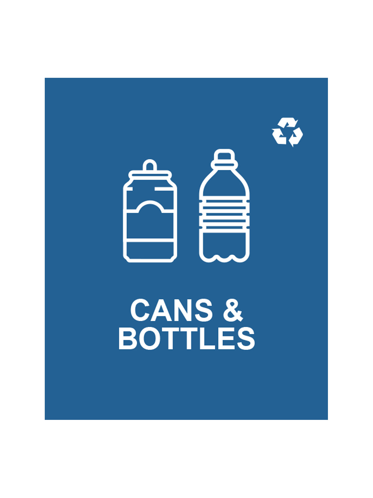 SPECTRUM - Single - Sign - Cube Slim - Cans & Bottles - Blue-White