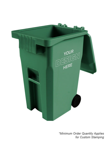 Mini Promotional Recycling Cart -BC300 - Dark Green PCR
