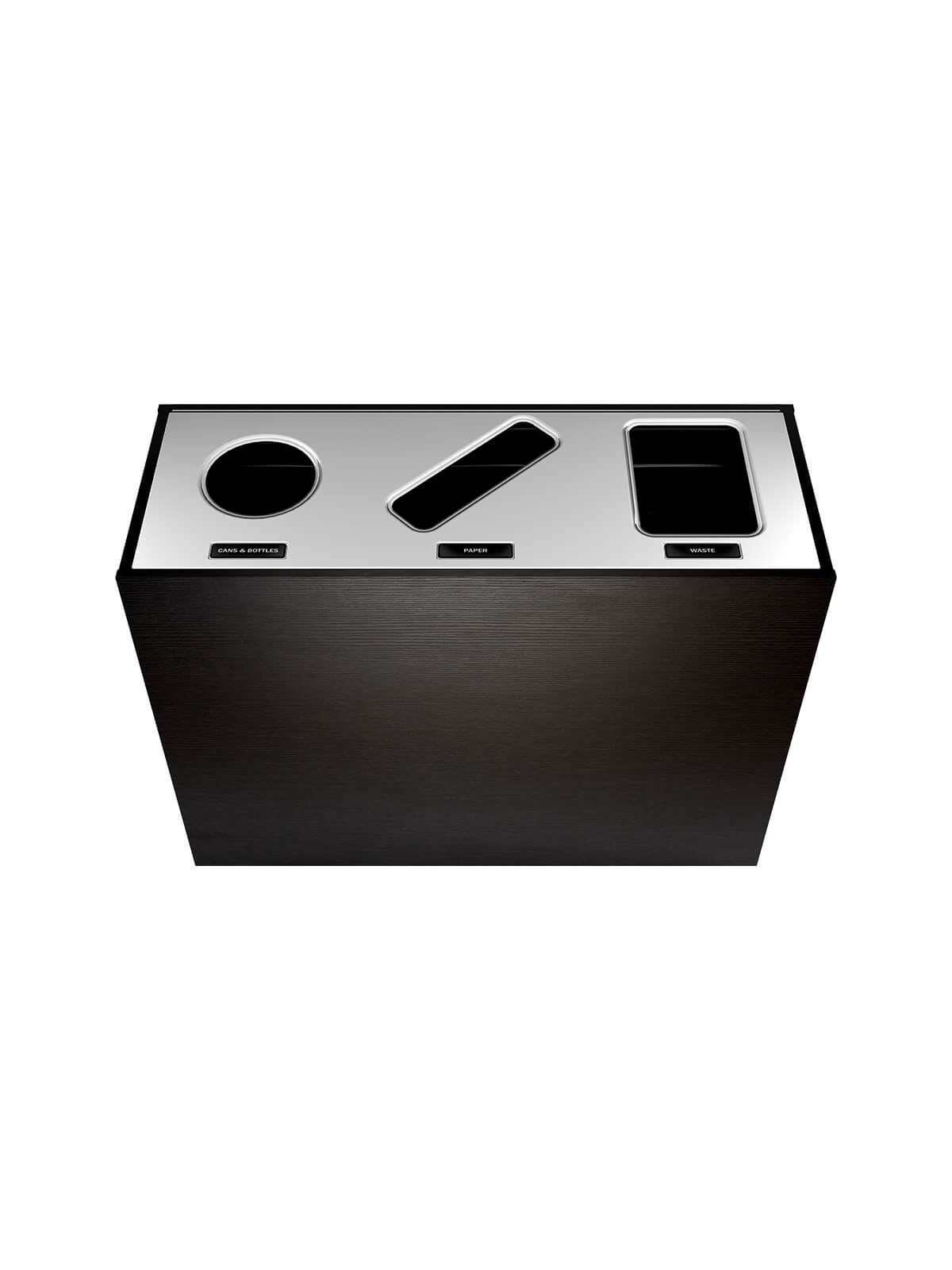 ARISTATA - Triple Stream, Western Breeze Finish, Hinged Stainless Steel Lid with Circle-Slot-Full Openings