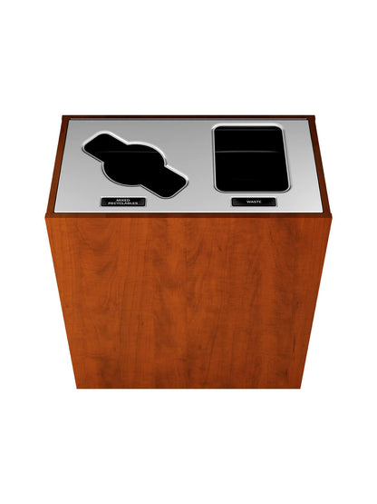 ARISTATA - Double Stream, Midsummer Flame Finish, Hinged Stainless Steel Lid with Mixed-Full Openings