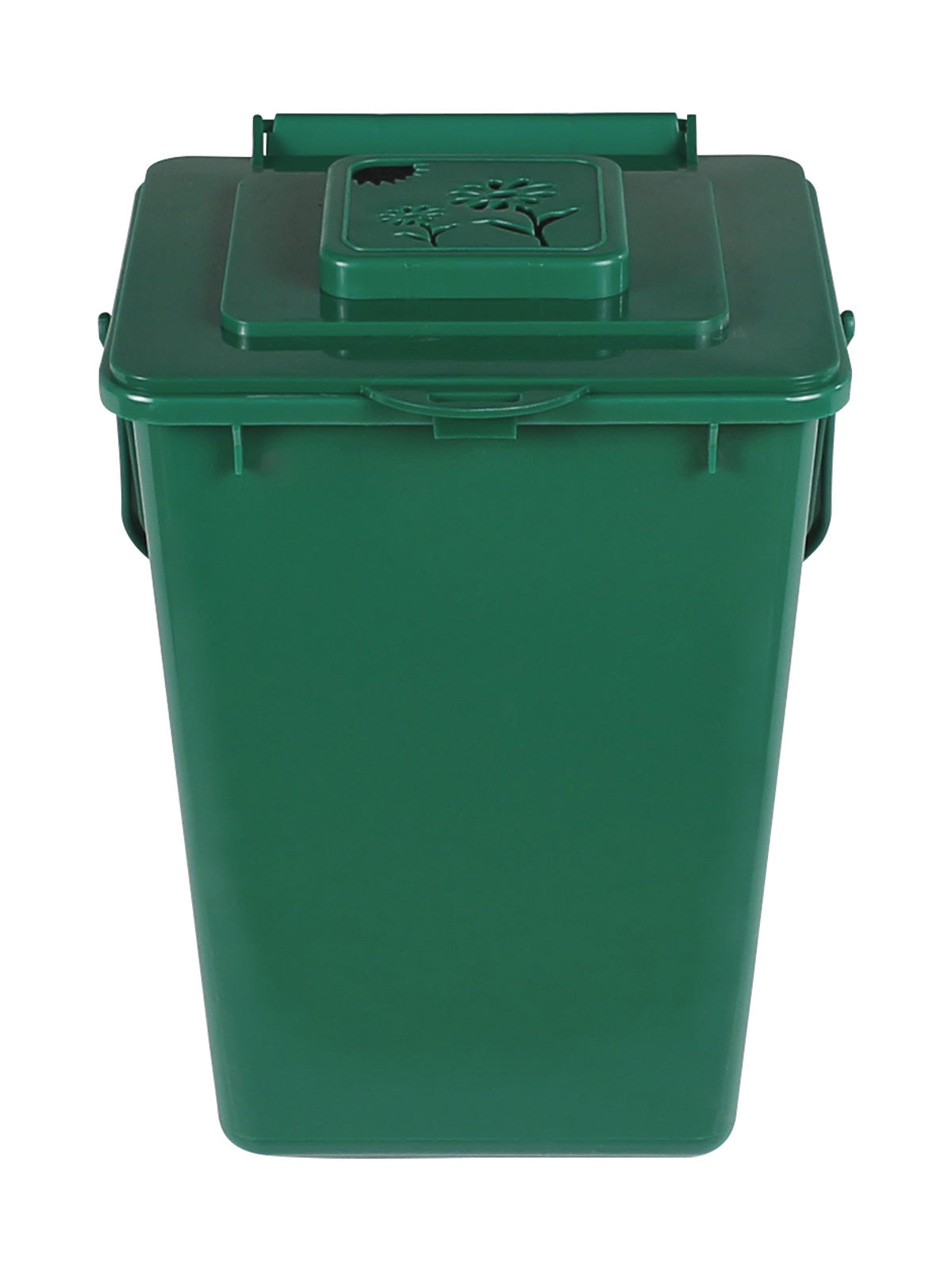 Composter Green KITCHEN COMPOSTER - Compost Green with Vented Lift Lid and Handle (PCR ...