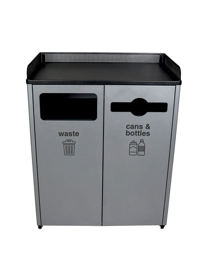 COURTSIDE - Double Stream, Grey-Black Finish with Full-Mixed Front Openings