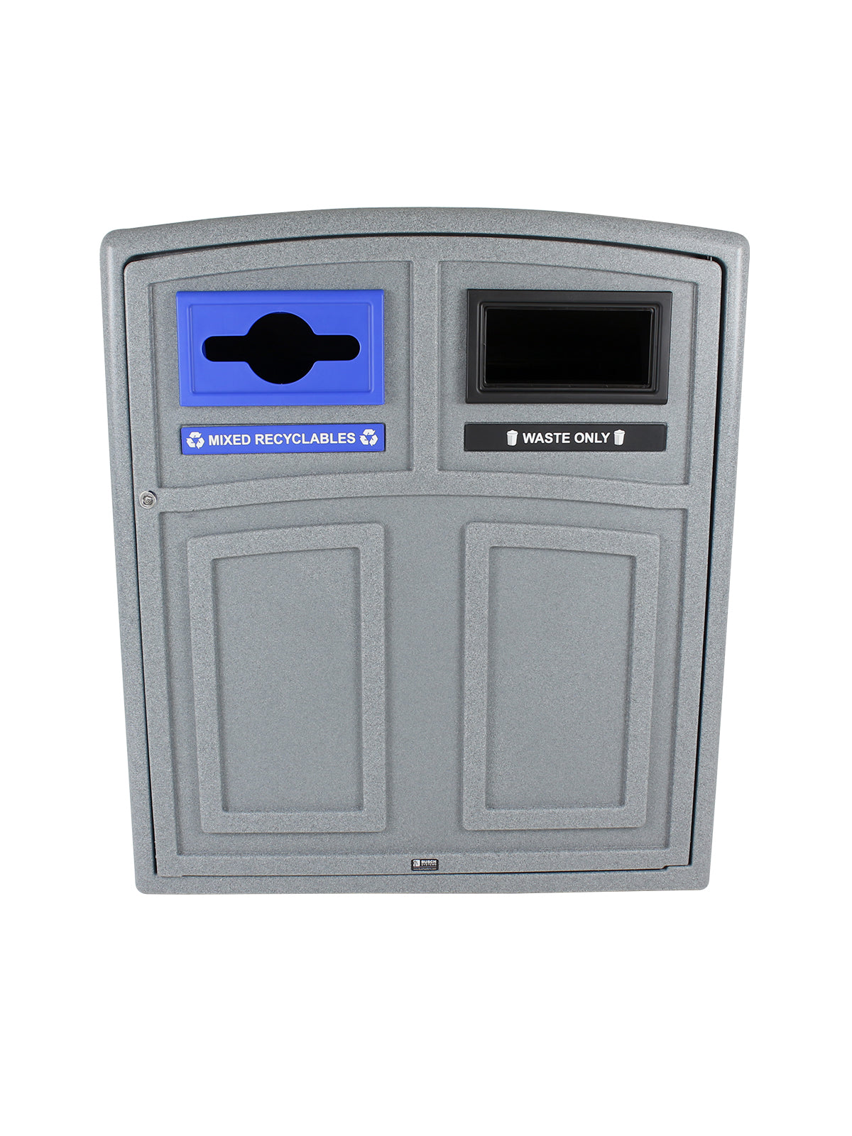 UPTOWN - Double - Kit - Mixed Recyclables-Waste - Mixed-Full - Greystone