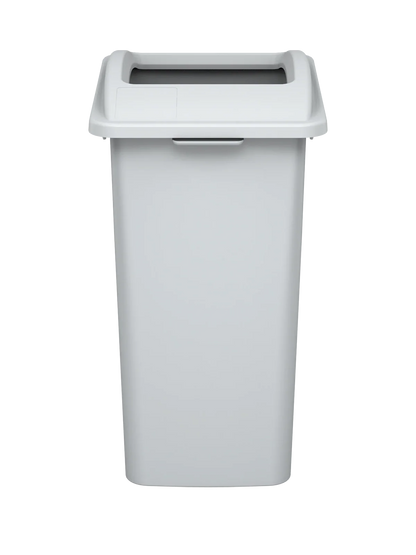WASTE WATCHER XL - 28G Grey Body with Metallic Silver 'Look' XL Full-Opening Lid