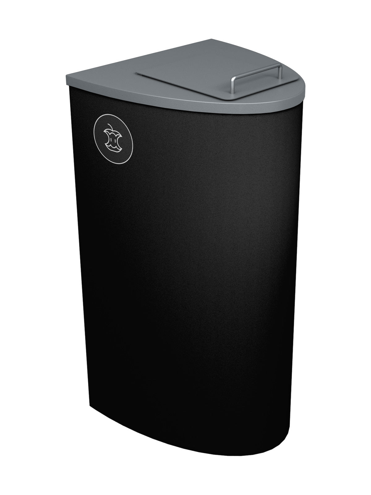 SPECTRUM - Black Ellipse with Lift Lid and 'Organics' Body Label
