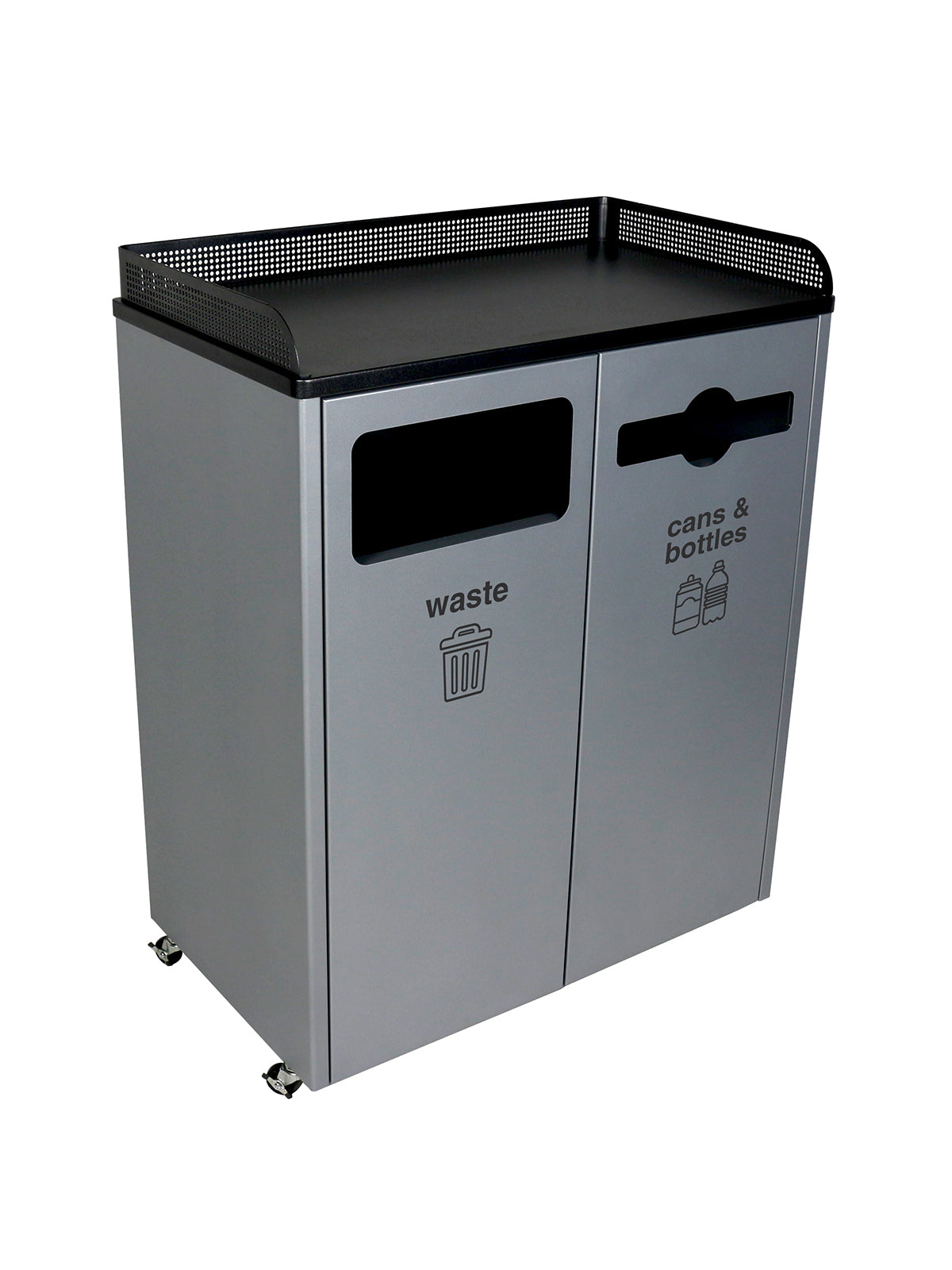 COURTSIDE - Double Stream, Grey-Black Finish with Full-Mixed Front Openings